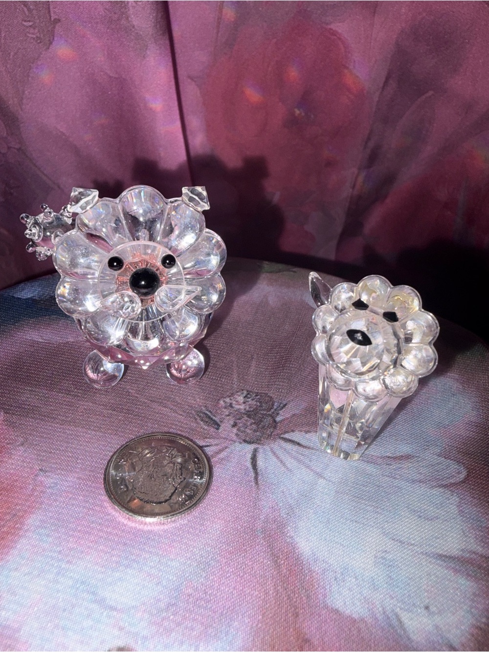Clear Glass Lion Figurines - Home Accents